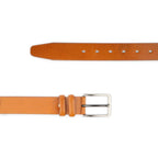 Tan Full Grain Leather Belt For Men 3.5 cm