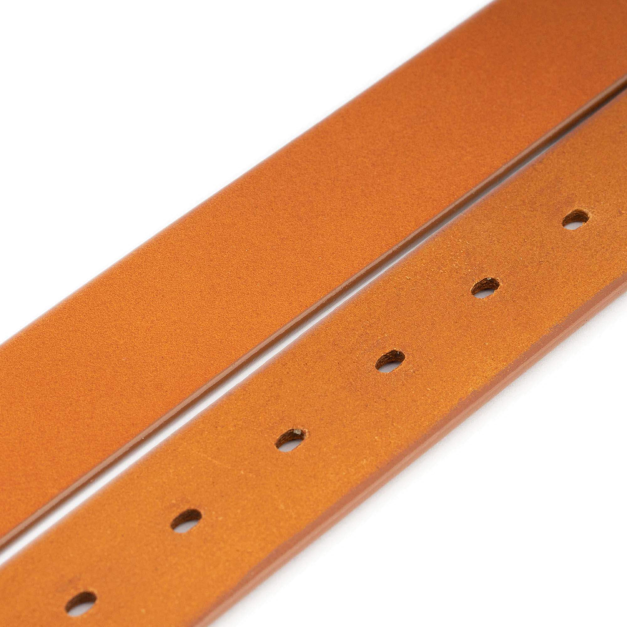 Tan Full Grain Leather Belt For Men 3.5 cm