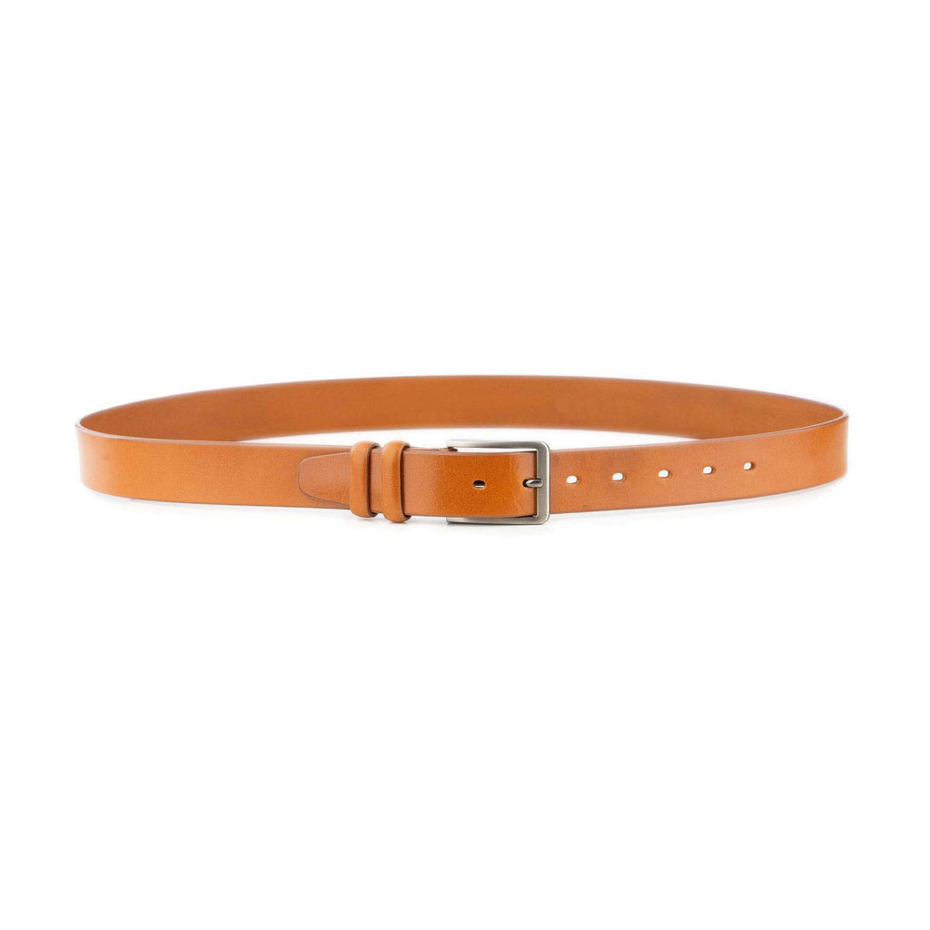 Tan Full Grain Leather Belt For Men 3.5 cm