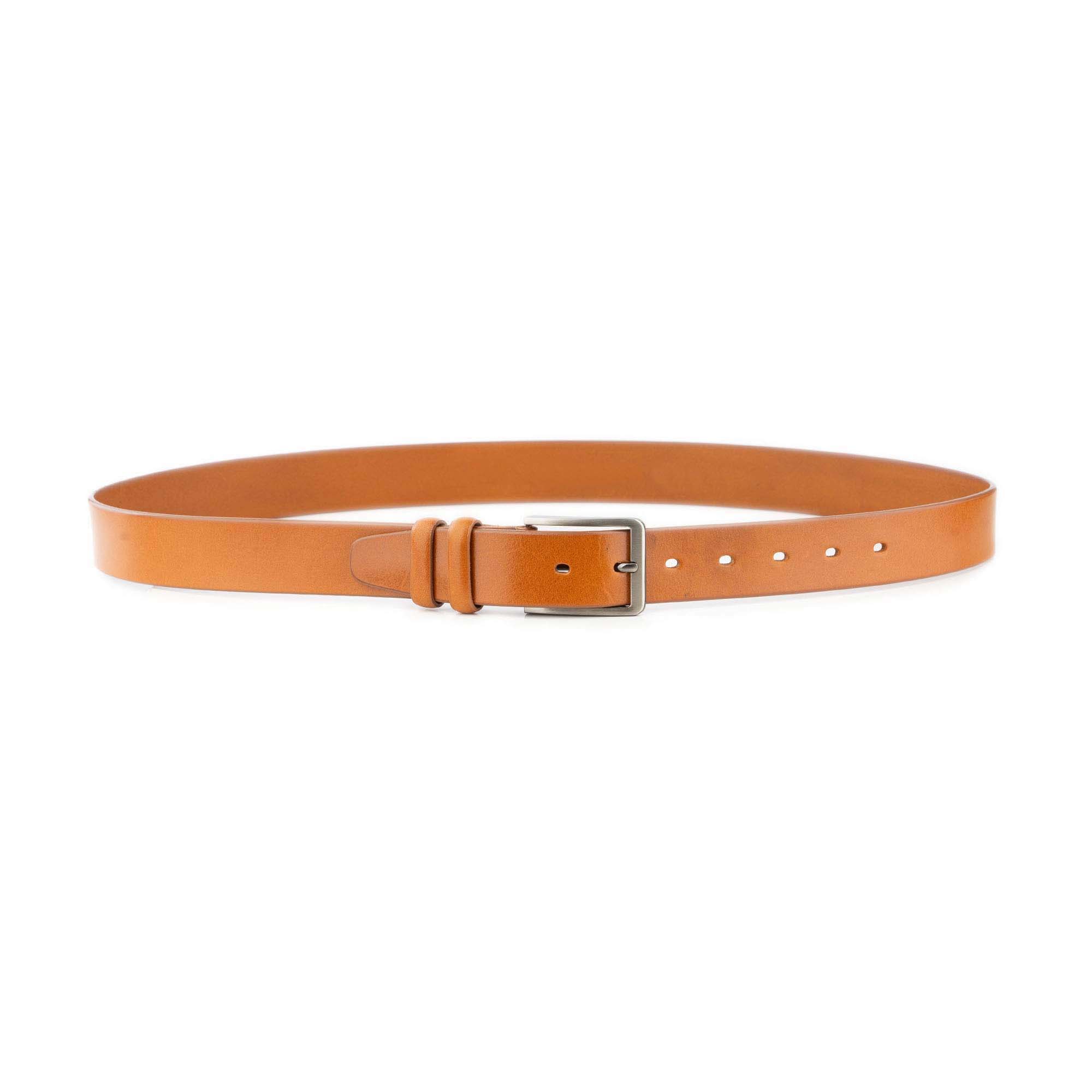 Tan Full Grain Leather Belt For Men 3.5 cm