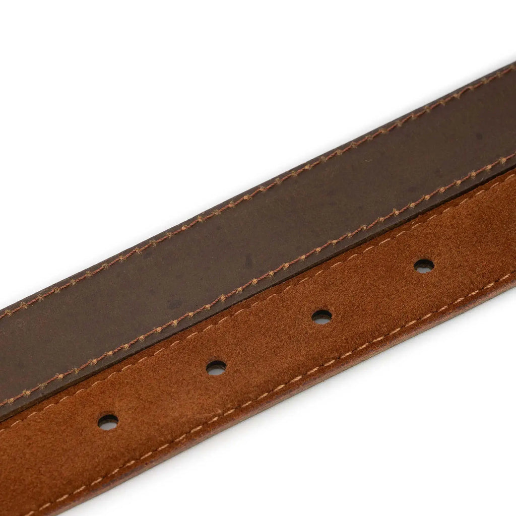 Tobacco Suede Replacement Belt Strap 1 Inch Without Buckle