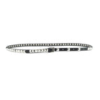 Silver Pyramid Studded Belt With Gift Box