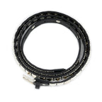 Silver Pyramid Studded Belt With Gift Box