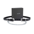 Womens Double Buckle Belt With Silver Chain
